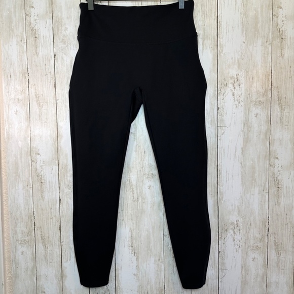 Spanx Ponte Ankle Leggings - 20264R Black M/M  Stretch High Waist Work Office - Picture 1 of 16